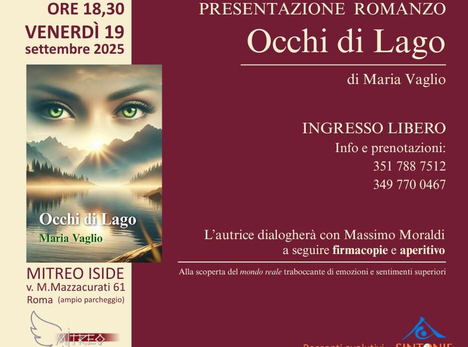 Presentazione libro: “Occhi di Lago”